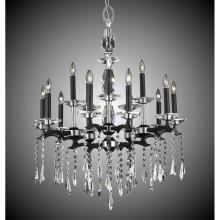 American Brass And Crystal CH5536-GS-32G-36G-ST - 5+10 Light Two Tier Kaya