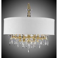 American Brass And Crystal CH5606-GS-32G-ST-CF - 32 inch Kaya Drum Shade