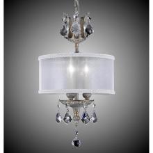 American Brass And Crystal CH6500-OSGS-01G-ST-WH - 3 Light Llydia