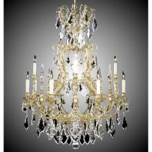 American Brass And Crystal CH7027-ALN-04G-ST - 8+4 Light Parisian