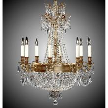 American Brass And Crystal CH8142-P-02G-ST - 8+ 8 Light Valencia