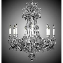 American Brass And Crystal CH8143-P-08G-ST - 9+9 Light Valencia