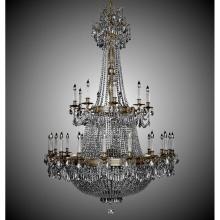 American Brass And Crystal CH8163-P-10G-ST - 27+27 Light Valencia