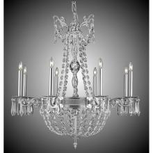 American Brass And Crystal CH8542-P-10W-ST - 8 Light Valencia Baguette