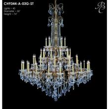 American Brass And Crystal CH9344 - 45 MAX 40