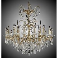 American Brass And Crystal CH9383-A-01G-ST - 16 Light Venetian
