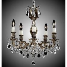 American Brass And Crystal CH9512-O-08G-PI - 5 Light Rosetta