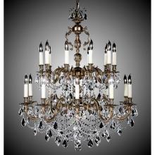 American Brass And Crystal CH9581-OTK-03G-PI - 10+10 Light Rosetta