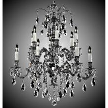 American Brass And Crystal CH9724-AS-01G-PI - 6+6 Light Marlena