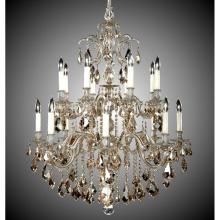 American Brass And Crystal CH9725-OTK-08G-ST - 8+8 Light Marlena