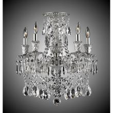 American Brass And Crystal FM2065-OS-04G-ST - 5 Light Finisterra with draping Flush