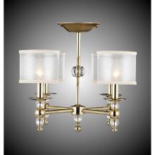 American Brass And Crystal FM3242H-35S-38G-ST-CF - 4 Light Magro Stem Flush Mount with