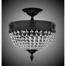 American Brass And Crystal FM8001-S-21S - 3 Light Valencia Flush