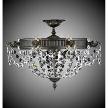 American Brass And Crystal FM8562-P-12G - 8 Light Valencia Baguette Flush