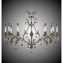 American Brass And Crystal IL9672-2-ASGS-01G-PI - 10 Light 2 Arm Chateau Island