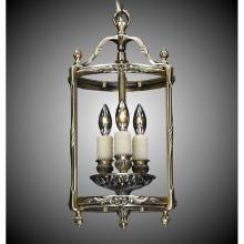 American Brass And Crystal LT2108-04G-PI - 3 Light 8 inch Lantern with Clear Curved
