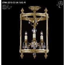 American Brass And Crystal LTFM2213 - 3 40W MAX