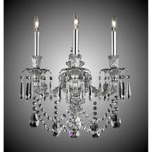 American Brass And Crystal WS2081-OTK-05S-16G-ST - 3 Light Finisterra with draping Wall