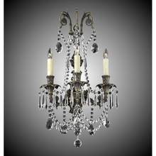 American Brass And Crystal WS2083-A-07G-08G-ST - 3 Light Finisterra with draping Empire Wall
