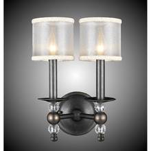 American Brass And Crystal WS3262H-35S-37G-ST-CF - 2 Light Magro Wall Sconce with