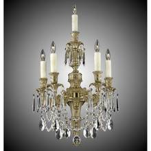 American Brass And Crystal WS9065-ATK-03G-ST - 4+1 Light Finisterra Torch Wall