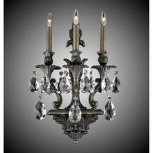 American Brass And Crystal WS9083-AS-02G-ST - 3 Light Blairsden Wall