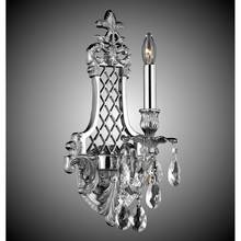 American Brass And Crystal WS9451-OS-07G-ST - 1 Light Lattice Small Wall