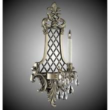 American Brass And Crystal WS9456-O-01G-PI - 1 Light Lattice Large Wall