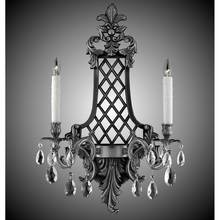 American Brass And Crystal WS9457-OTK-05S-ST - 2 Light Lattice Large Wall
