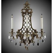 American Brass And Crystal WS9458-ASGT-04G-ST - 3 Light Lattice Large Wall