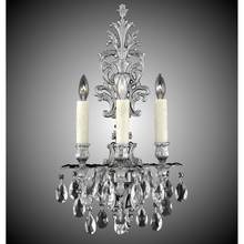 American Brass And Crystal WS9486-ASGS-03G-PI - 3 Light Filigree Extended Top Wall
