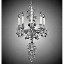 American Brass And Crystal WS9491-U-01G-PI - 5+1 Light Filigree Extended Top and Tail Wall