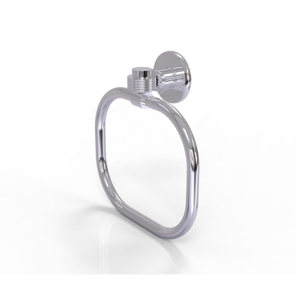 Continental Collection Towel Ring with Groovy Accents