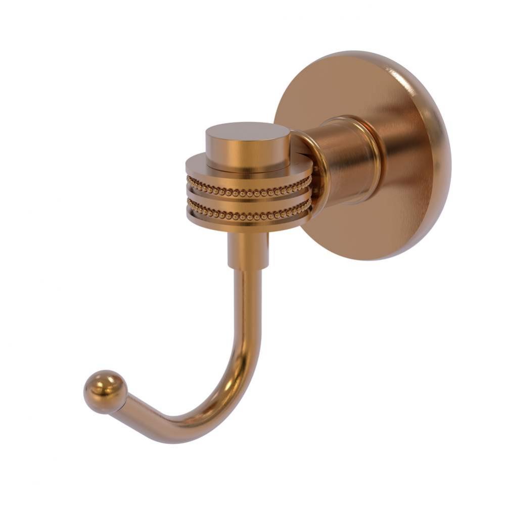 Continental Collection Robe Hook with Dotted Accents