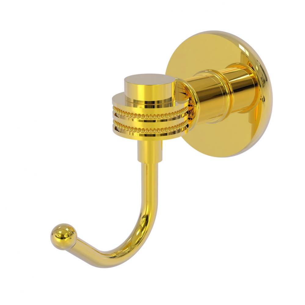 Continental Collection Robe Hook with Dotted Accents