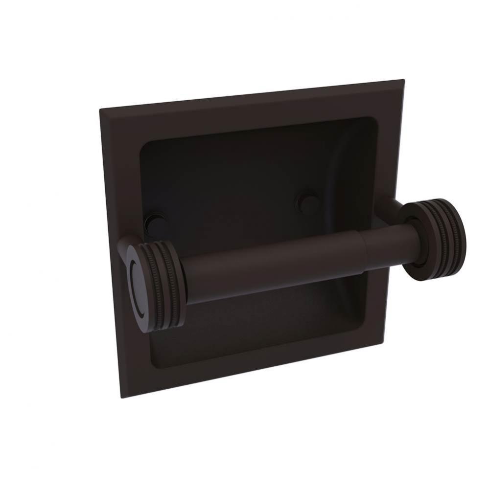 Continental Collection Recessed Toilet Tissue Holder with Dotted Accents