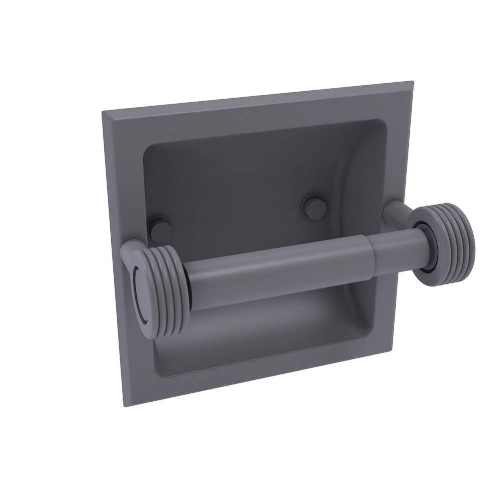 Continental Collection Recessed Toilet Tissue Holder with Groovy Accents