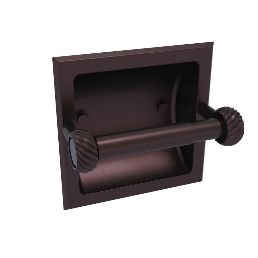 Continental Collection Recessed Toilet Tissue Holder with Twisted Accents