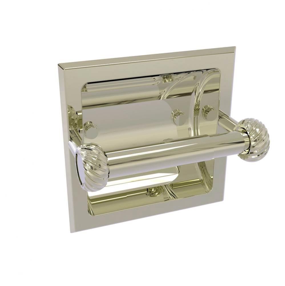 Continental Collection Recessed Toilet Tissue Holder with Twisted Accents