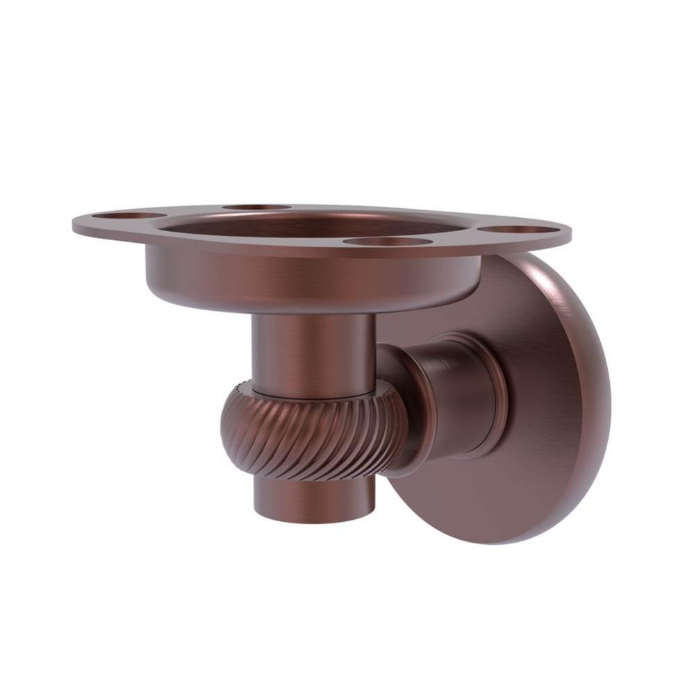 Continental Collection Tumbler and Toothbrush Holder with Twist Accents
