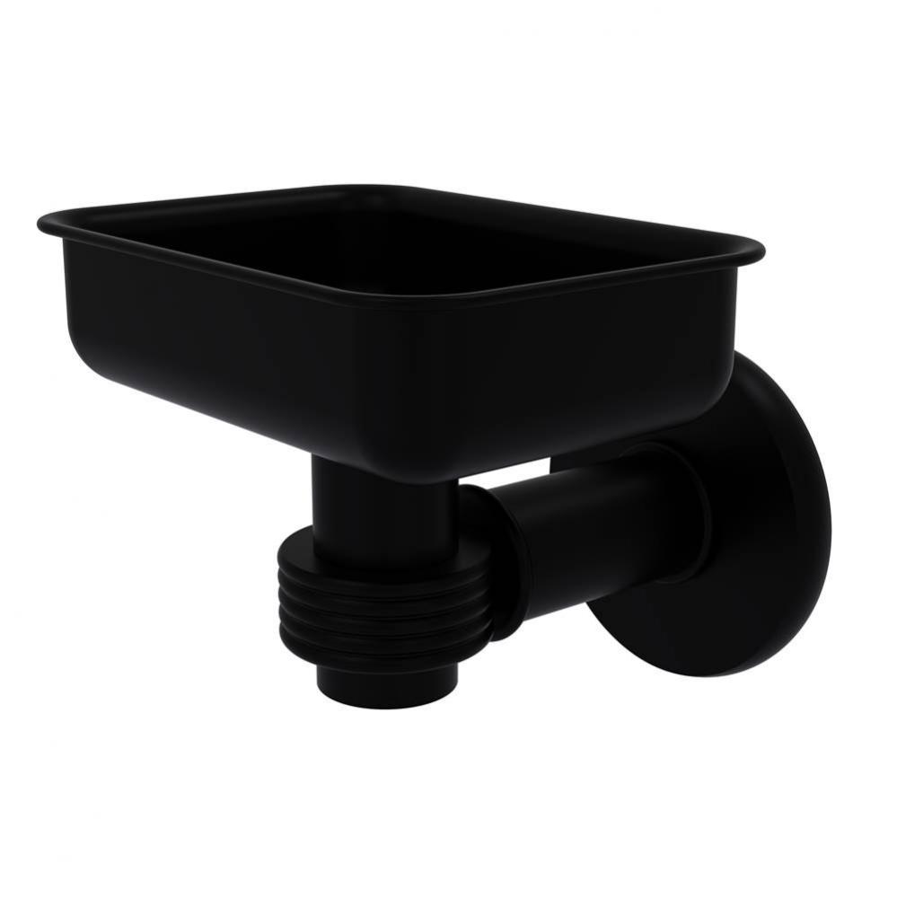 Continental Collection Wall Mounted Soap Dish Holder with Groovy Accents