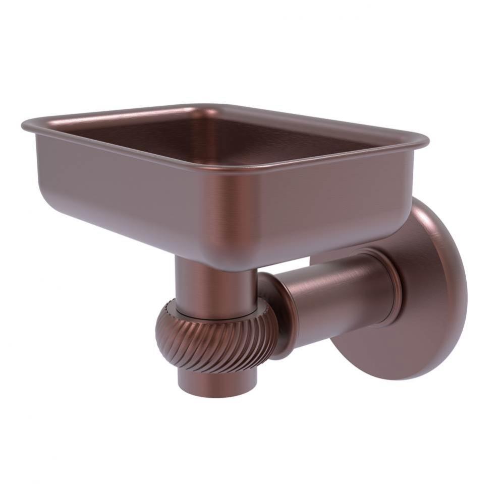 Continental Collection Wall Mounted Soap Dish Holder with Twist Accents