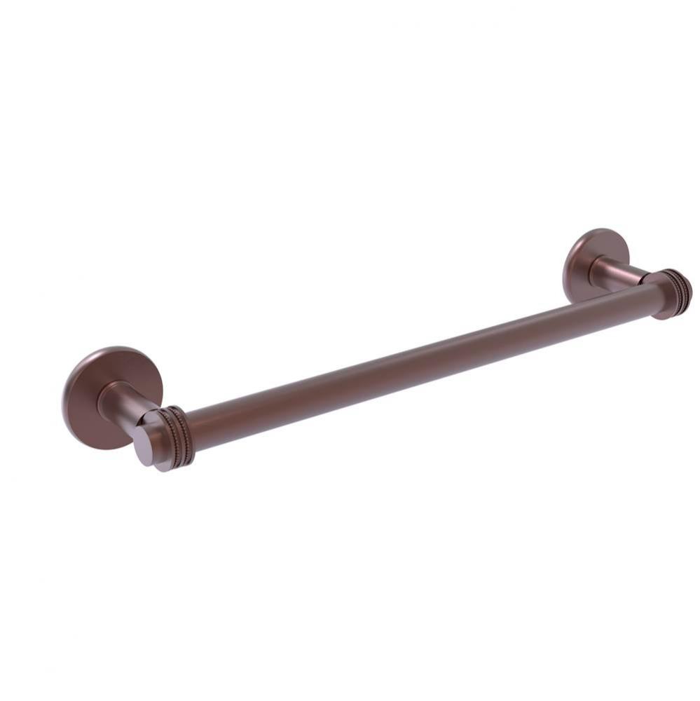 Continental Collection 18 Inch Towel Bar with Dotted Detail