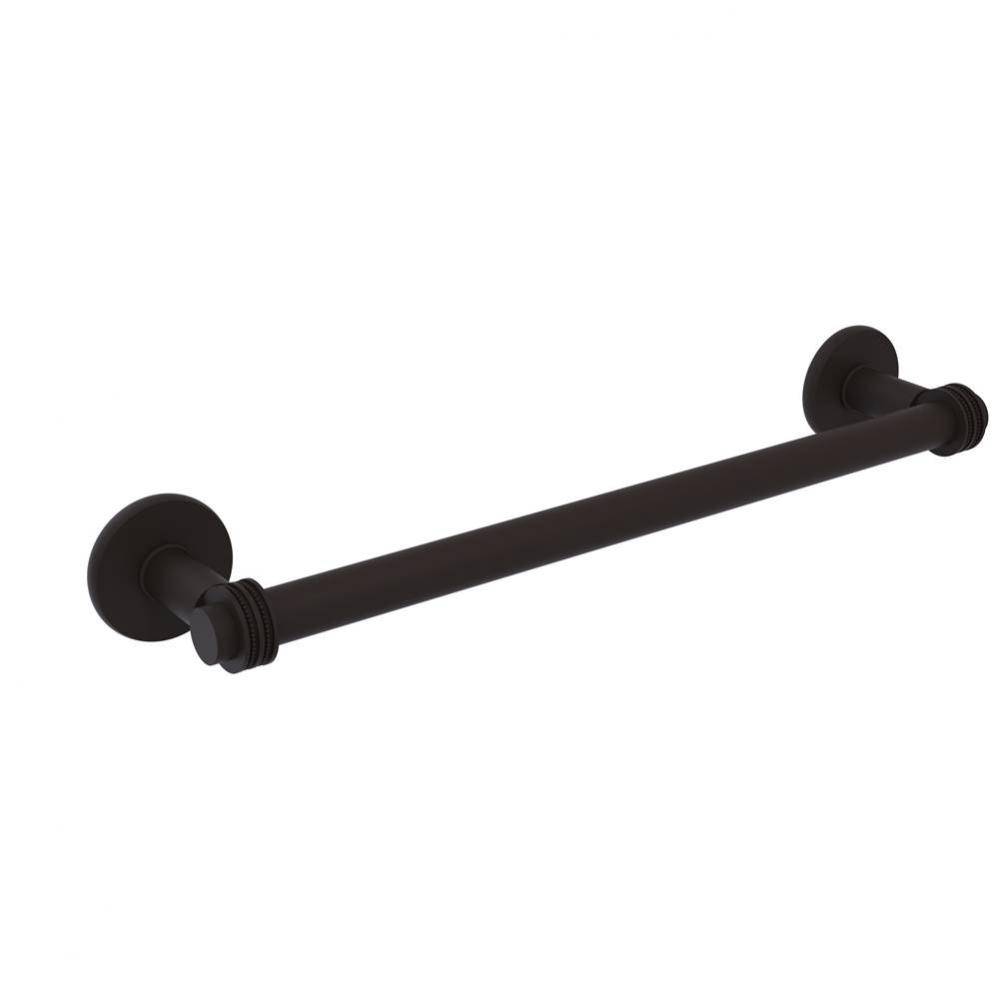 Continental Collection 18 Inch Towel Bar with Dotted Detail