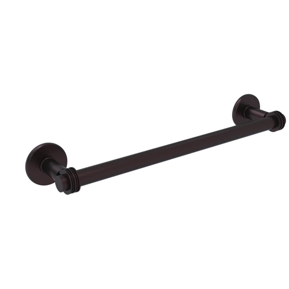 Continental Collection 24 Inch Towel Bar with Dotted Detail