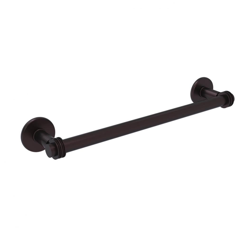 Continental Collection 36 Inch Towel Bar with Dotted Detail
