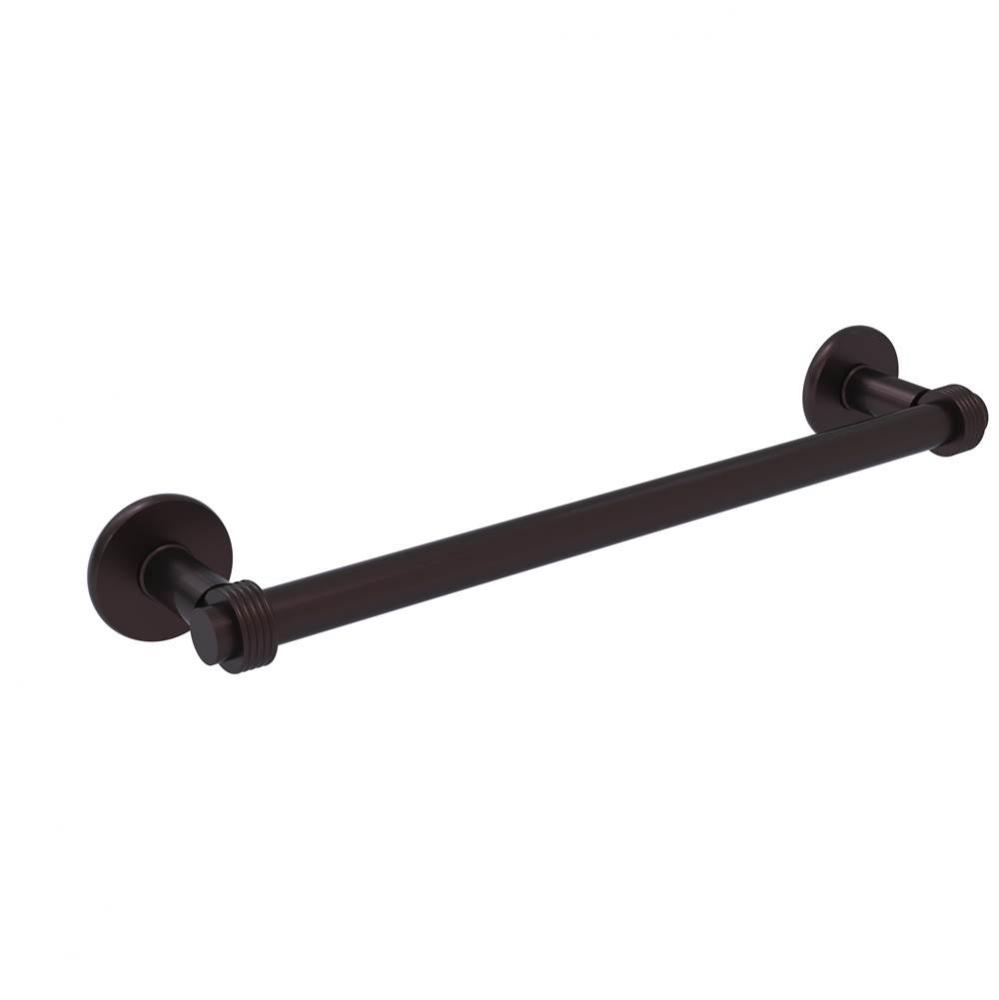 Continental Collection 18 Inch Towel Bar with Groovy Detail