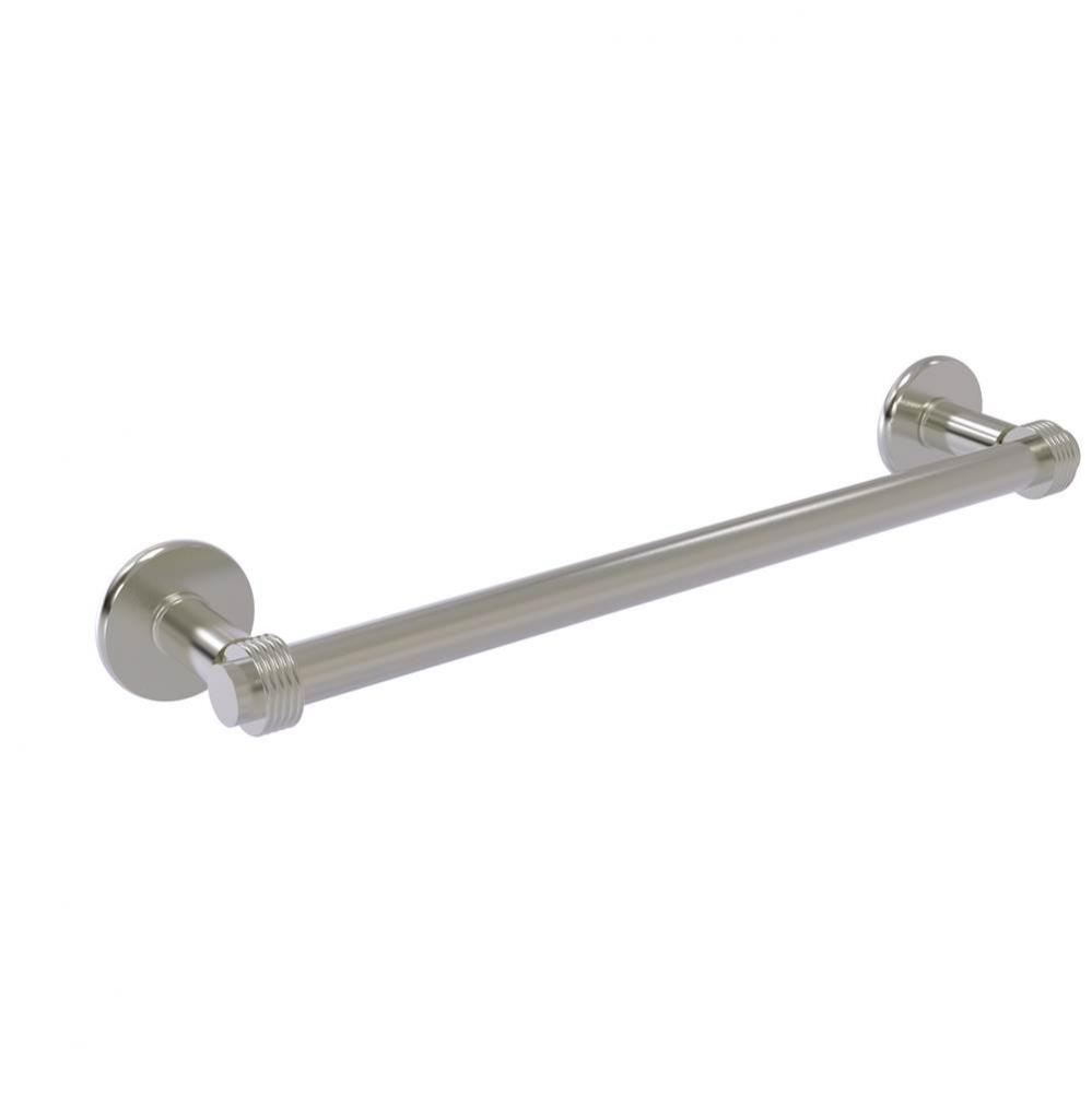 Continental Collection 30 Inch Towel Bar with Groovy Detail