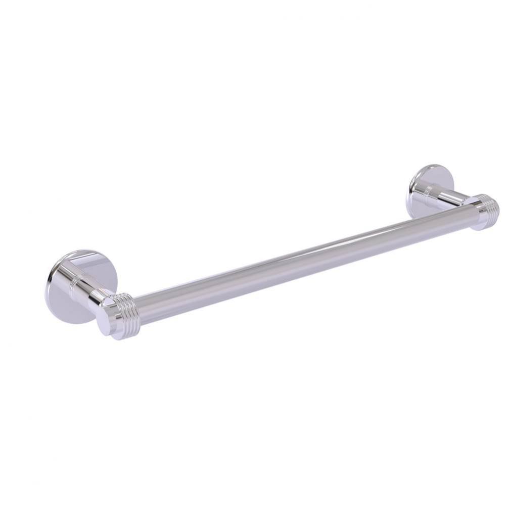 Continental Collection 36 Inch Towel Bar with Groovy Detail