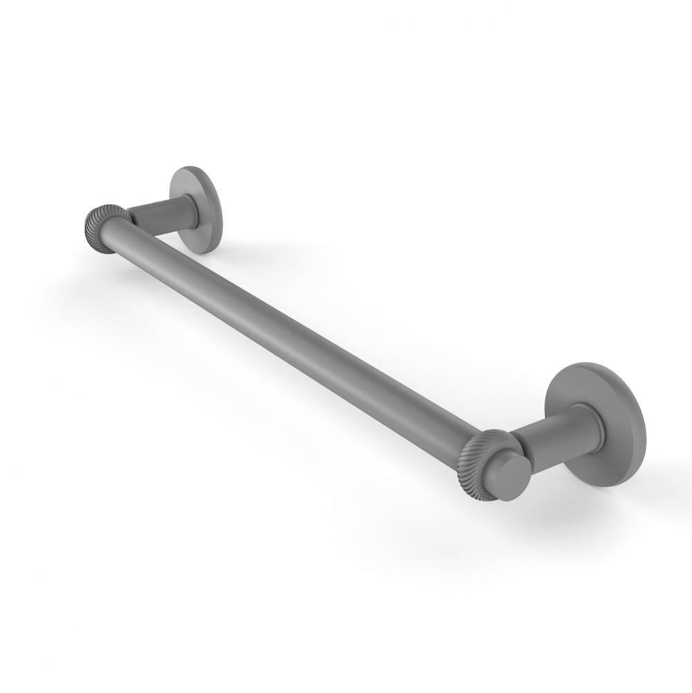 Continental Collection 24 Inch Towel Bar with Twist Detail